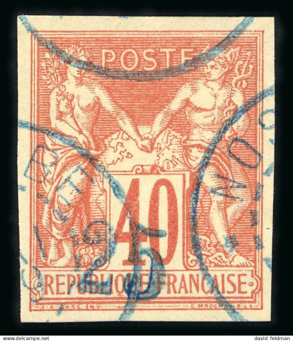 1889, Alphée Dubois, Y&T N°1 O Surcharge 25 Sur 40 - Autres & Non Classés