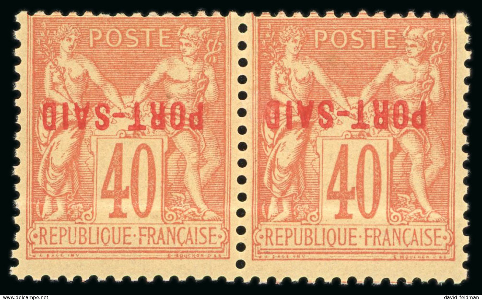 1899, Type Sage 40 Centimes Rouge-orange Surchargé, - Unused Stamps
