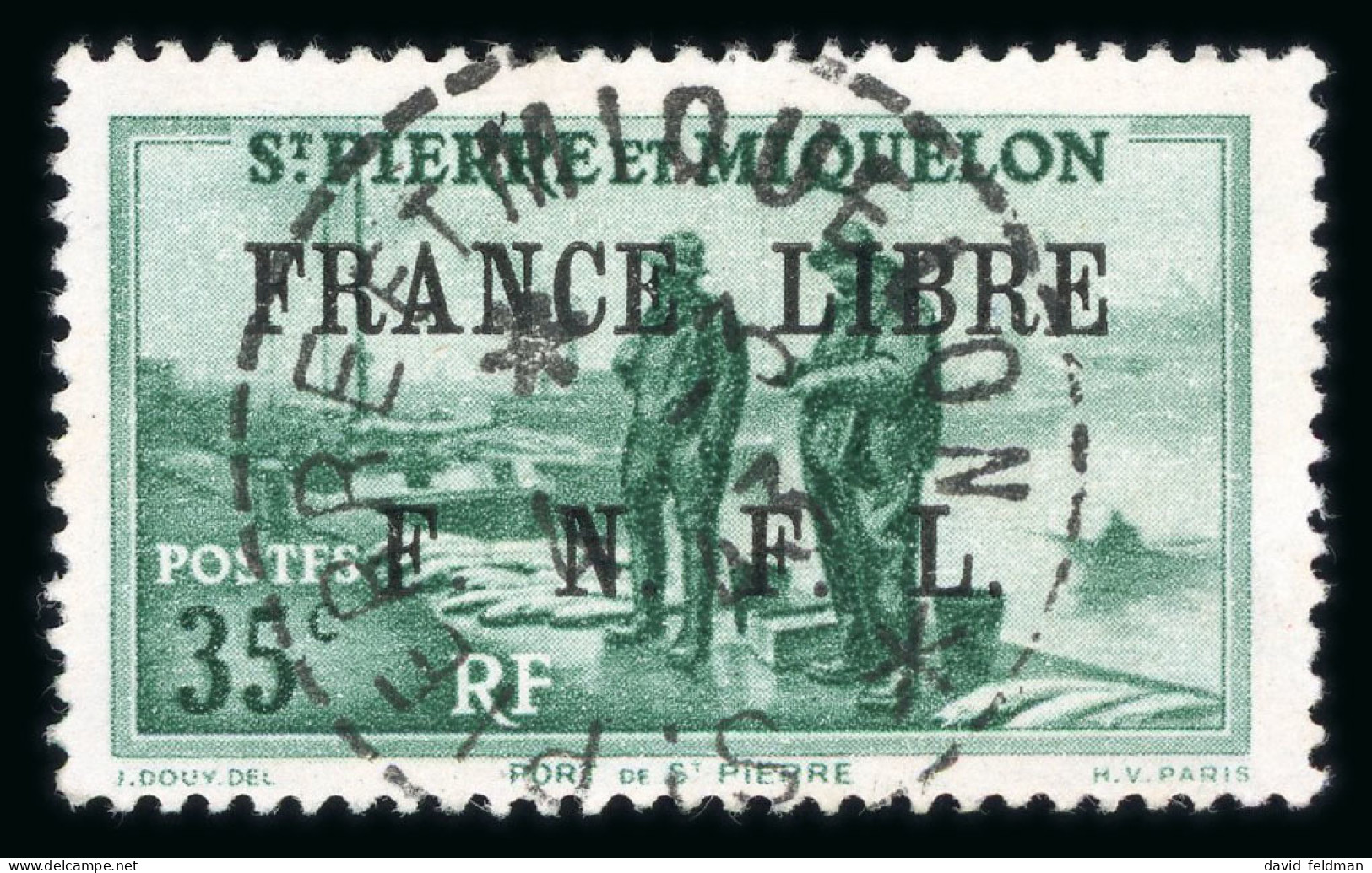 1941-1942, France Libre F.N.F.L., Y&T N°254 O, Cote - Other & Unclassified