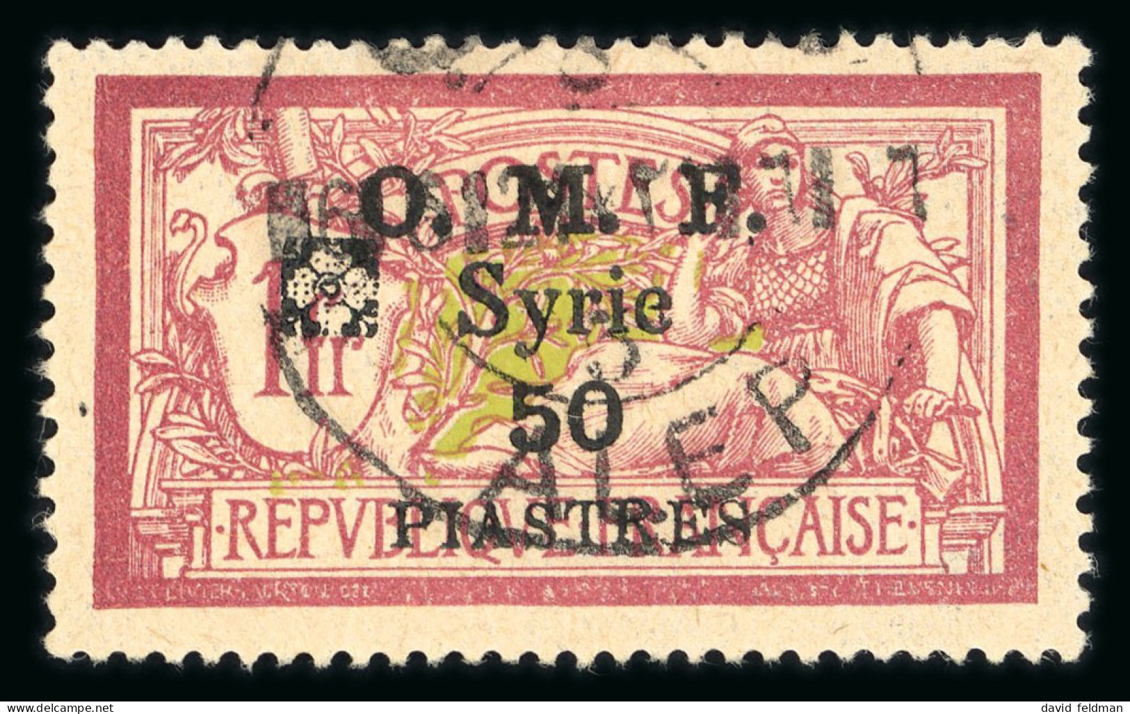 1920, Type Merson, Y&T N°55 O Fleuron Noir, Cote Y&T - Altri & Non Classificati