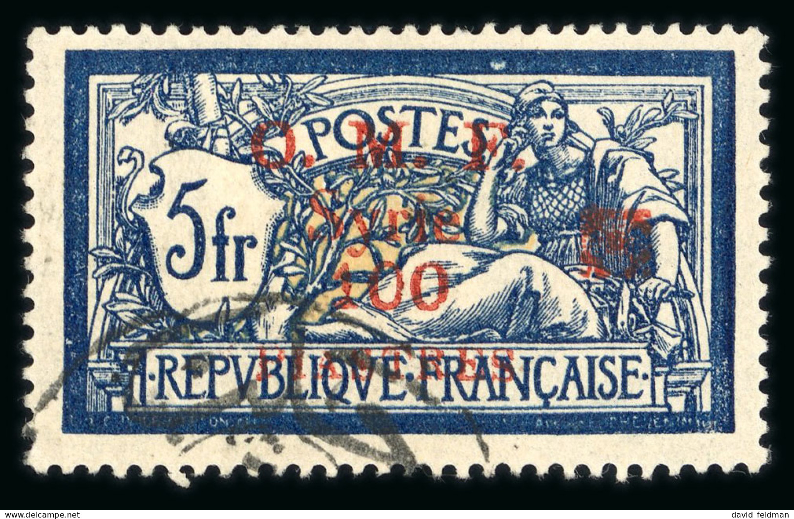 1920, Type Merson, Y&T N°56A O Fleuron Rouge, Cote - Other & Unclassified