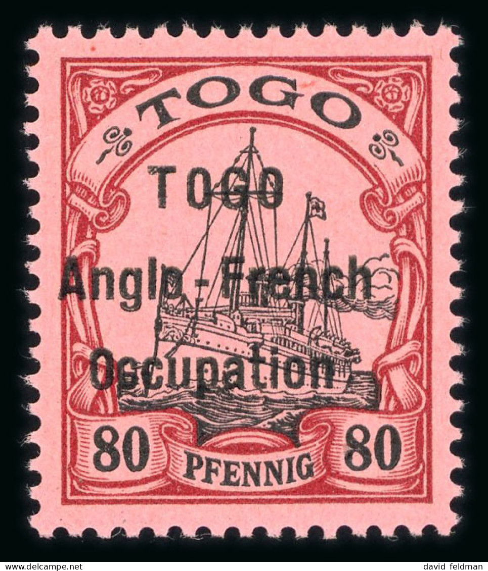 1914, Y&T N°40a **, Variété Petit O Dans TOGO, Surcharge - Other & Unclassified