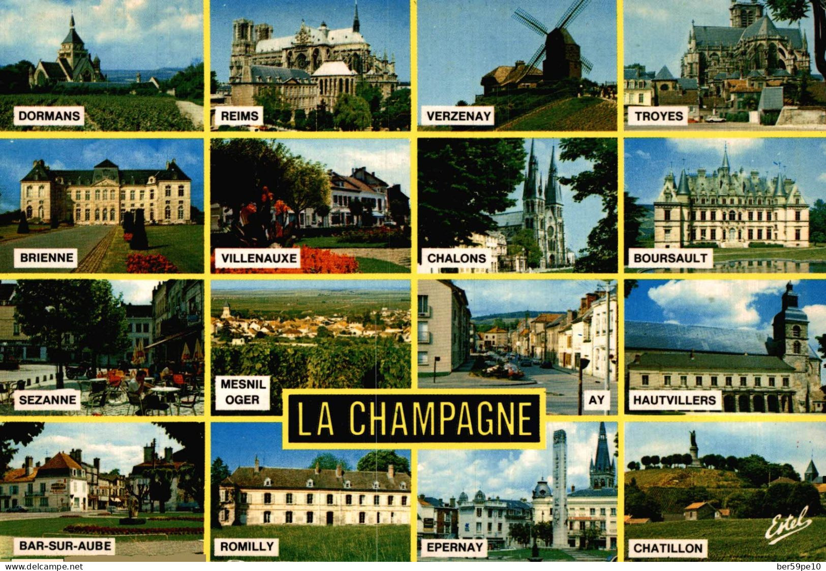 LA CHAMPAGNE  SOUVENIR DE CHAMPAGNE MULTI-VUES - Champagne - Ardenne