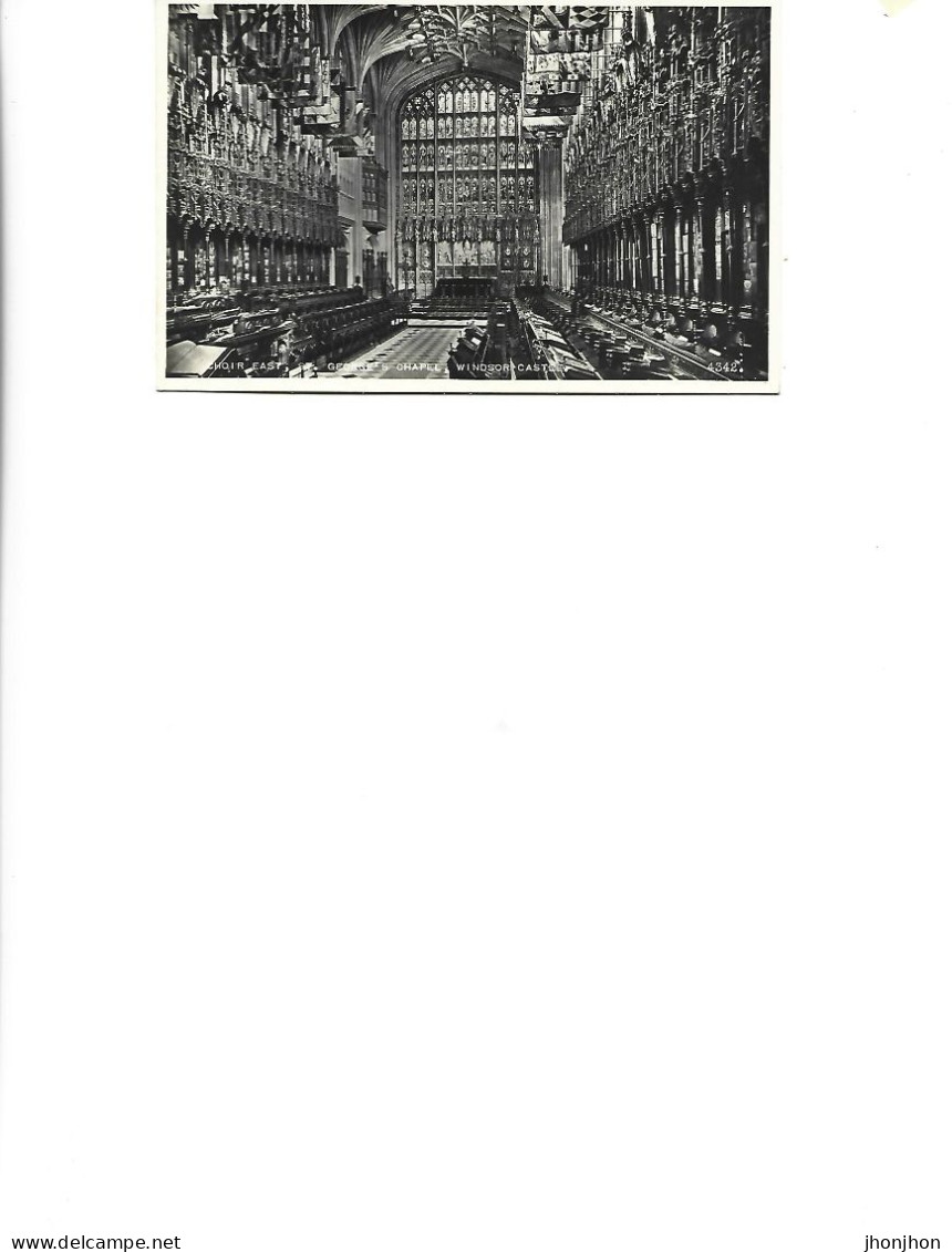 England - Postcard Unused - Choir East, St.George's Chapel,Windsor Castle - Windsor Castle