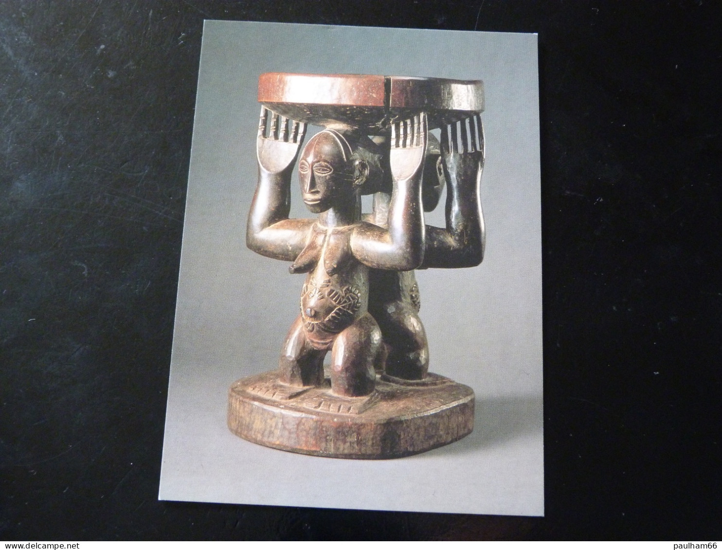 HEMBA  - ZAIRE     CARYATID STOOL   -  MUSEUM ZURICH - Objets D'art