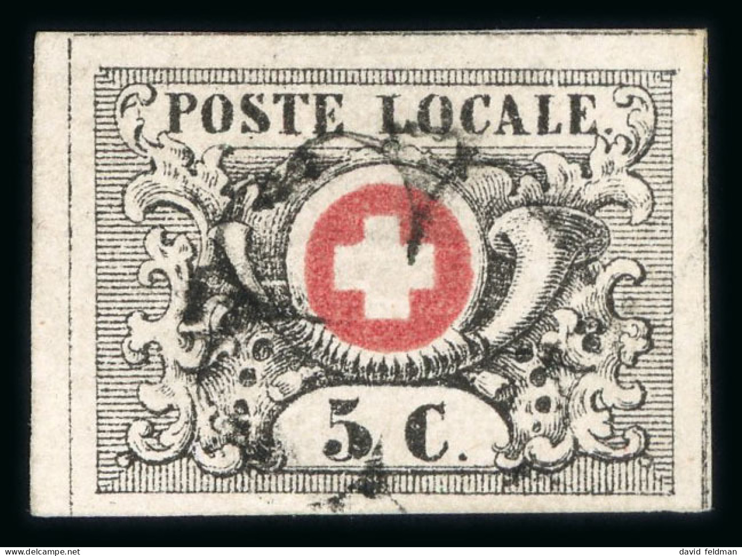 Schweiz, Genf 1850 Übergangsperiode, Waadt 5c Sauber - 1843-1852 Kantonalmarken Und Bundesmarken