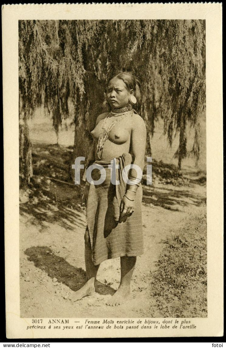 OLD POSTCARD VIET NAM   Femme Noir  Seins Nue Nu Nackt- Nude Breasts Girl  Woman ASIA ASIE - Asia