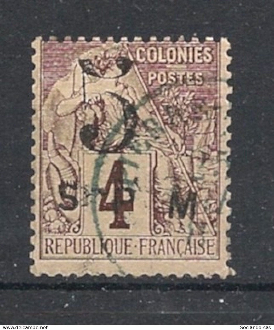 SPM - 1885 - N°YT. 4 - Type Alphée Dubois 5 Sur 4c Brun - Oblitéré / Used - Usados