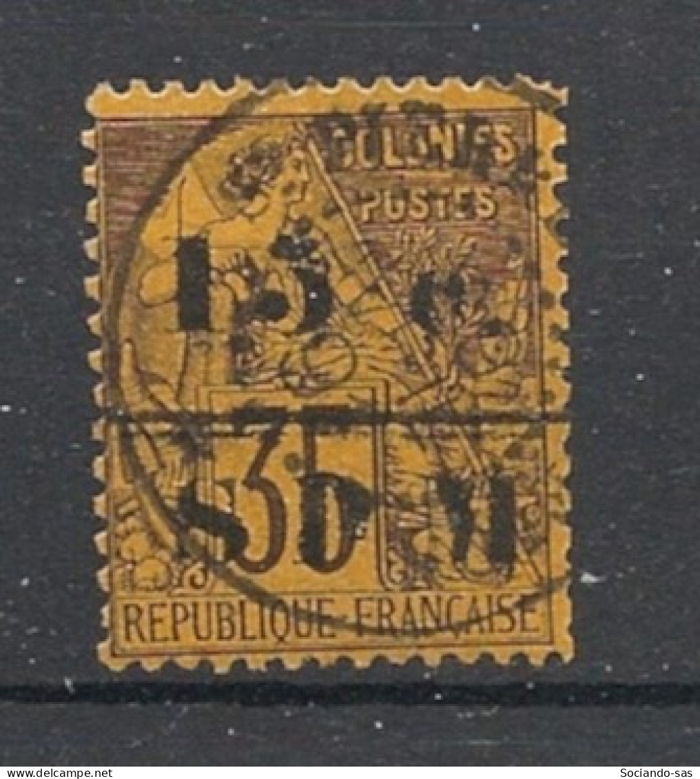 SPM - 1885-91 - N°YT. 13 - Type Alphée Dubois 15c Sur 35c Violet Sur Orange - Signé BRUN - Oblitéré / Used - Gebraucht