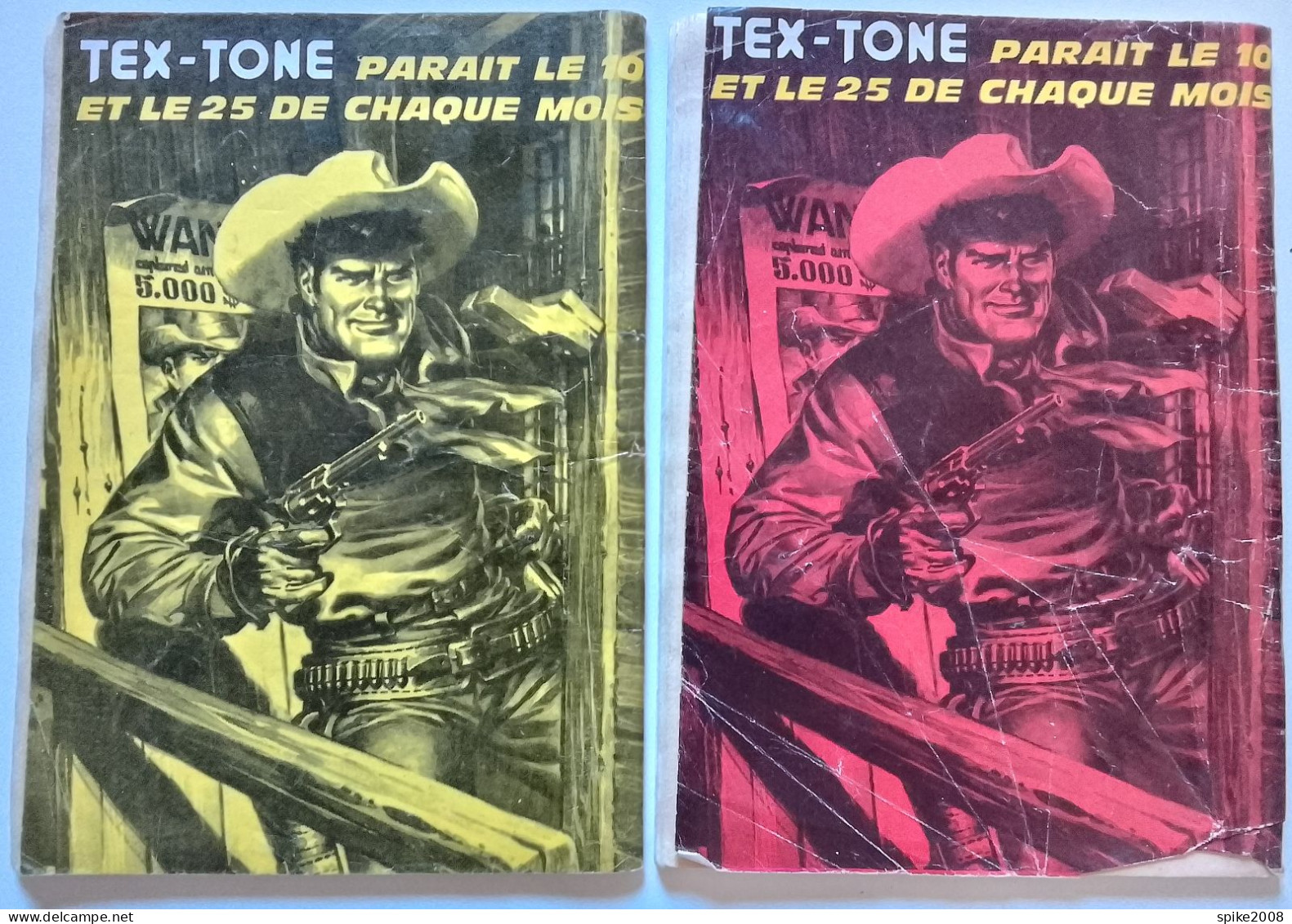 Lot De 2 Petits Formats Trimestriels TEX TONE N° 285 1969 Et 309 1970 ÉTAT MOYEN - Lots De Plusieurs BD