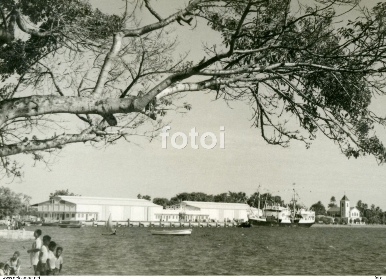 REAL PHOTO POSTCARD SHIP LINER VESSEL EAST TIMOR LESTE ASIA POSTAL CARTE POSTALE - Osttimor