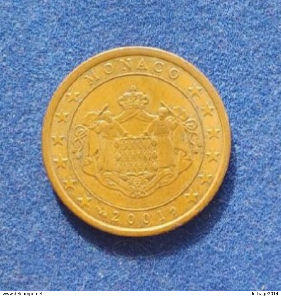 COIN MONACO 5 CENT 2001 STEMMA DEL PRINCIPATO DI MONACO ISSUE 1 ISSUED 300000 - Monaco