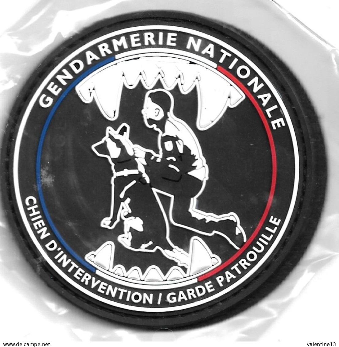 Ecusson PVC GENDARMERIE NATIONALE CHIEN D INTEVENTION GARDE PATROUILLE - Police & Gendarmerie