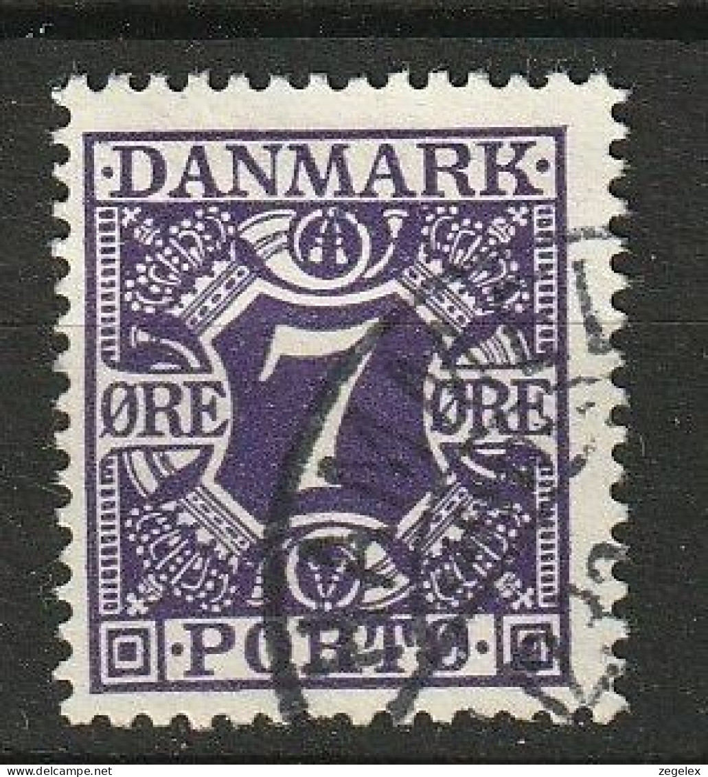 Danmark Porto 1930, 7 Ore Used. Mi.nr P21 - Portomarken