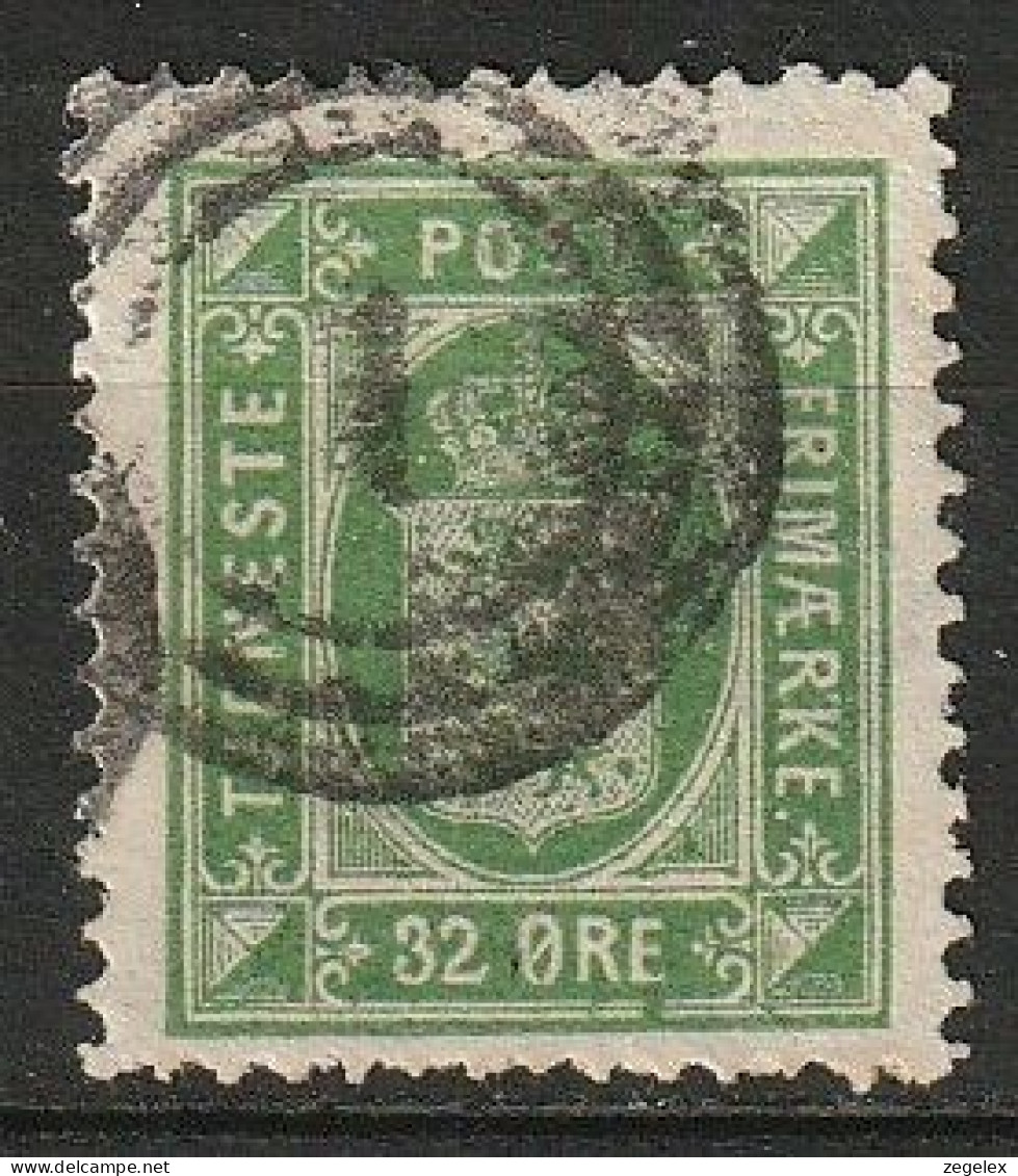 Danmark 1875 Dienst, Service, 32 Ore Gestempeld - Servizio