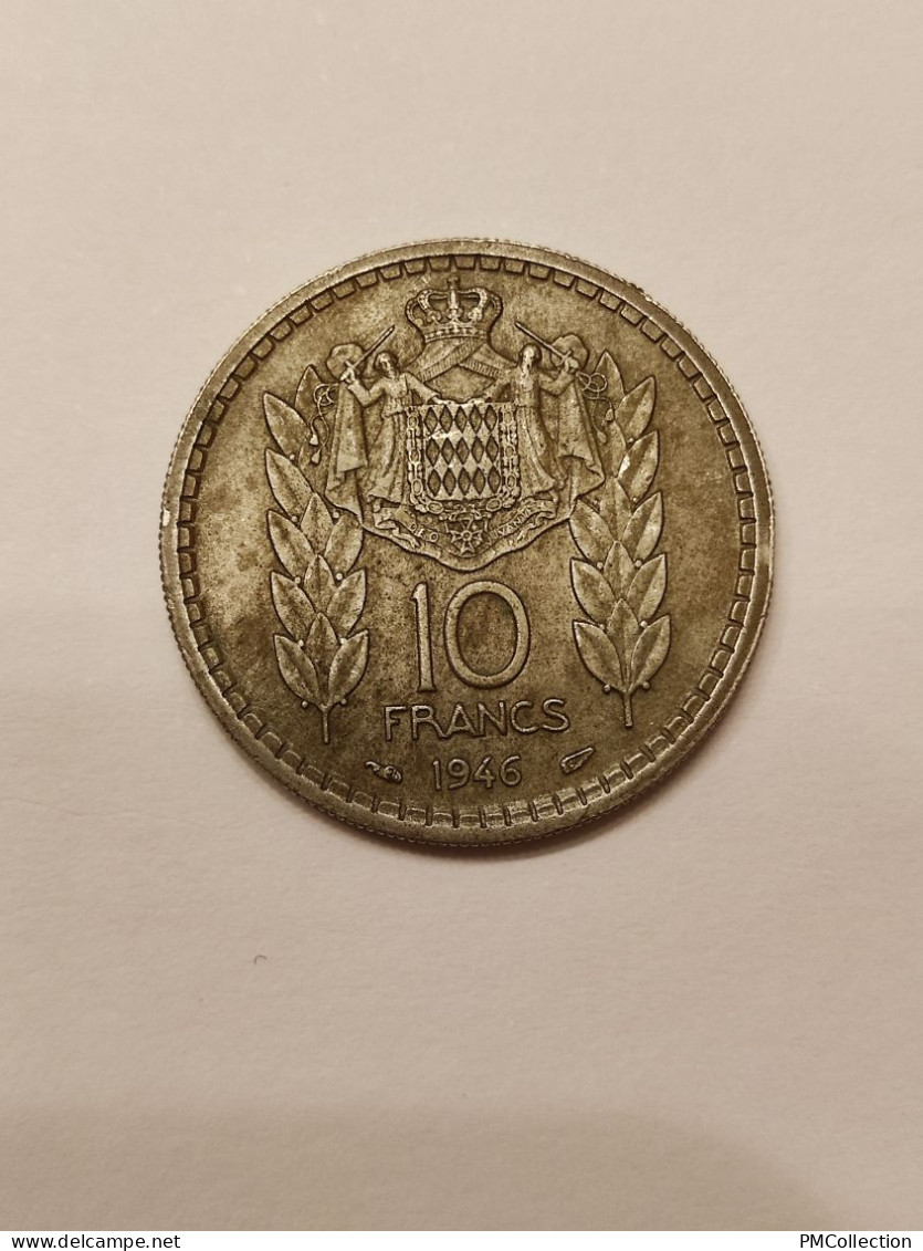 10 FRANCS 1946 LOUIS II MONACO - 1922-1949 Louis II