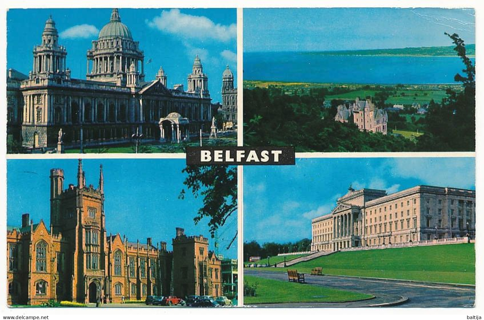 2x 3p QEII Postcard Abroad / Northern Ireland - 11 July 1967 Belfast - Noord-Ierland