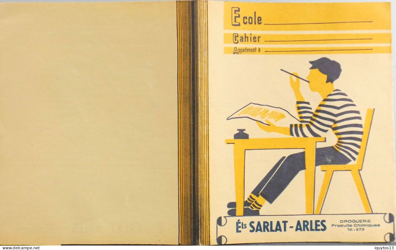 Protège Cahier - Ets SARLAT - Arles - Droguerie Produits Chimiques Des Années 1960  - TBE - Protège-cahiers