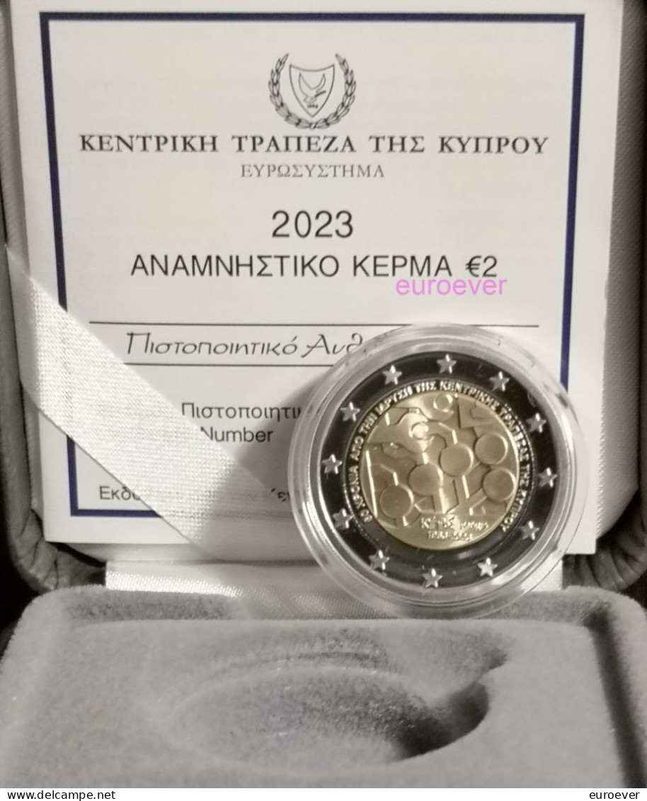 2 Euro Gedenkmünze 2023 Nr. 29 - Zypern / Cyprus - Zentralbank PP Proof - Chypre