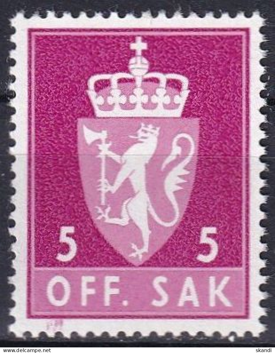 NORWEGEN 1980 Mi-Nr. D 106 Dienstmarke ** MNH - Officials