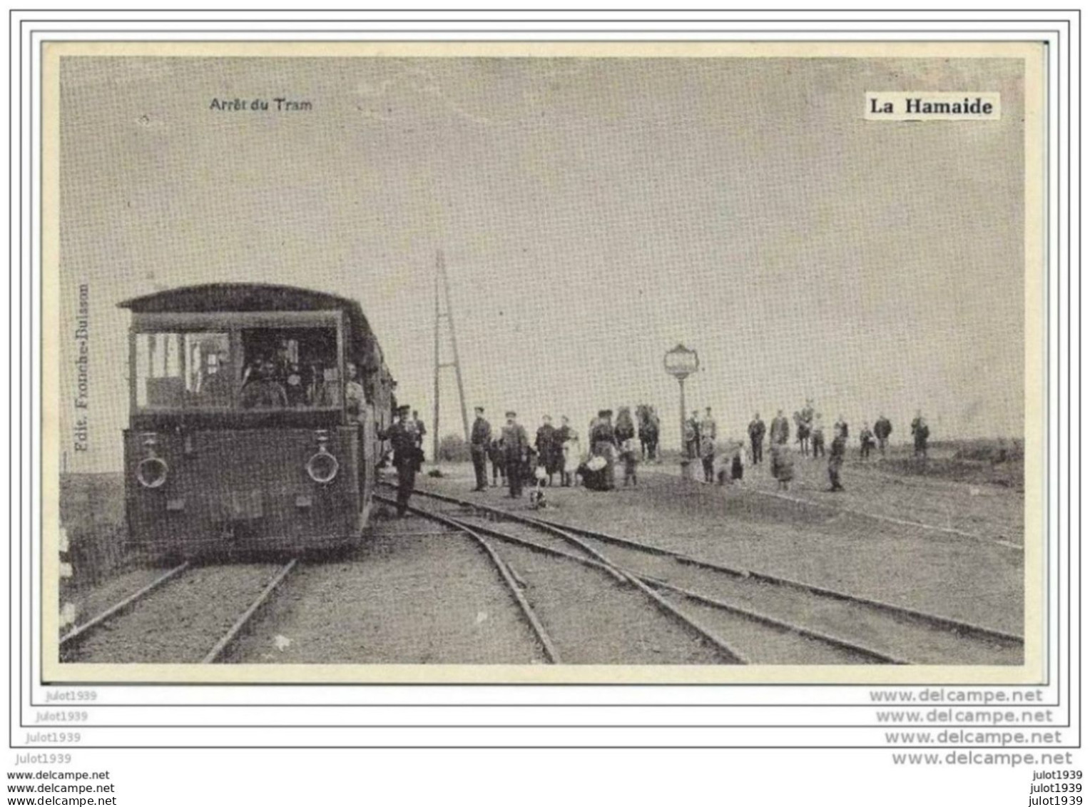 LA HAMAIDE ..-- TRAM .  Arrêt Du TRAM . Reproduction ??   Dos Vierge !! - Ellezelles