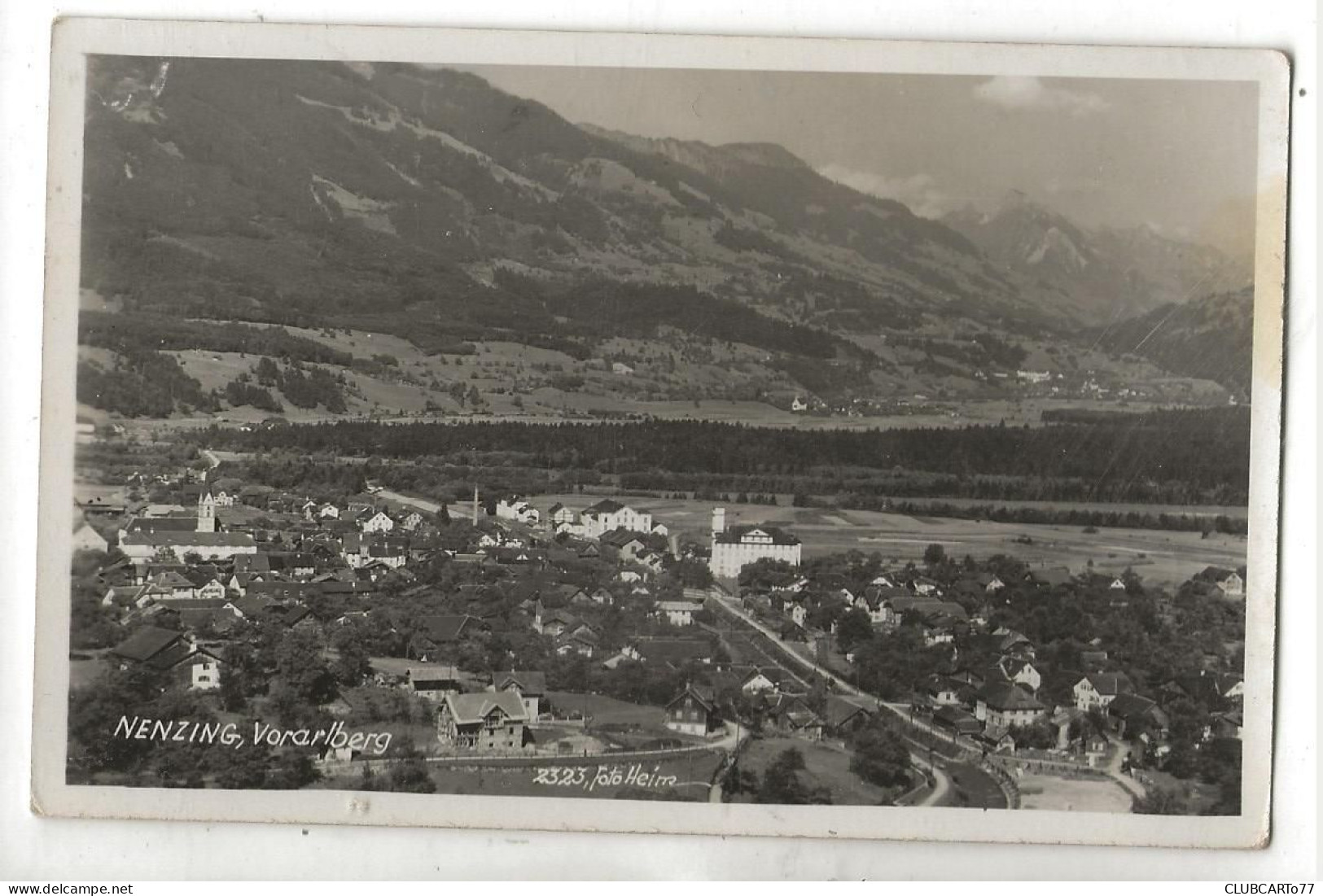 Nenzing (Autriche, Vorarlberg) : Llgemeine Luftaufnahme Des Fabrikviertels Im 1950 PF. - Nenzing