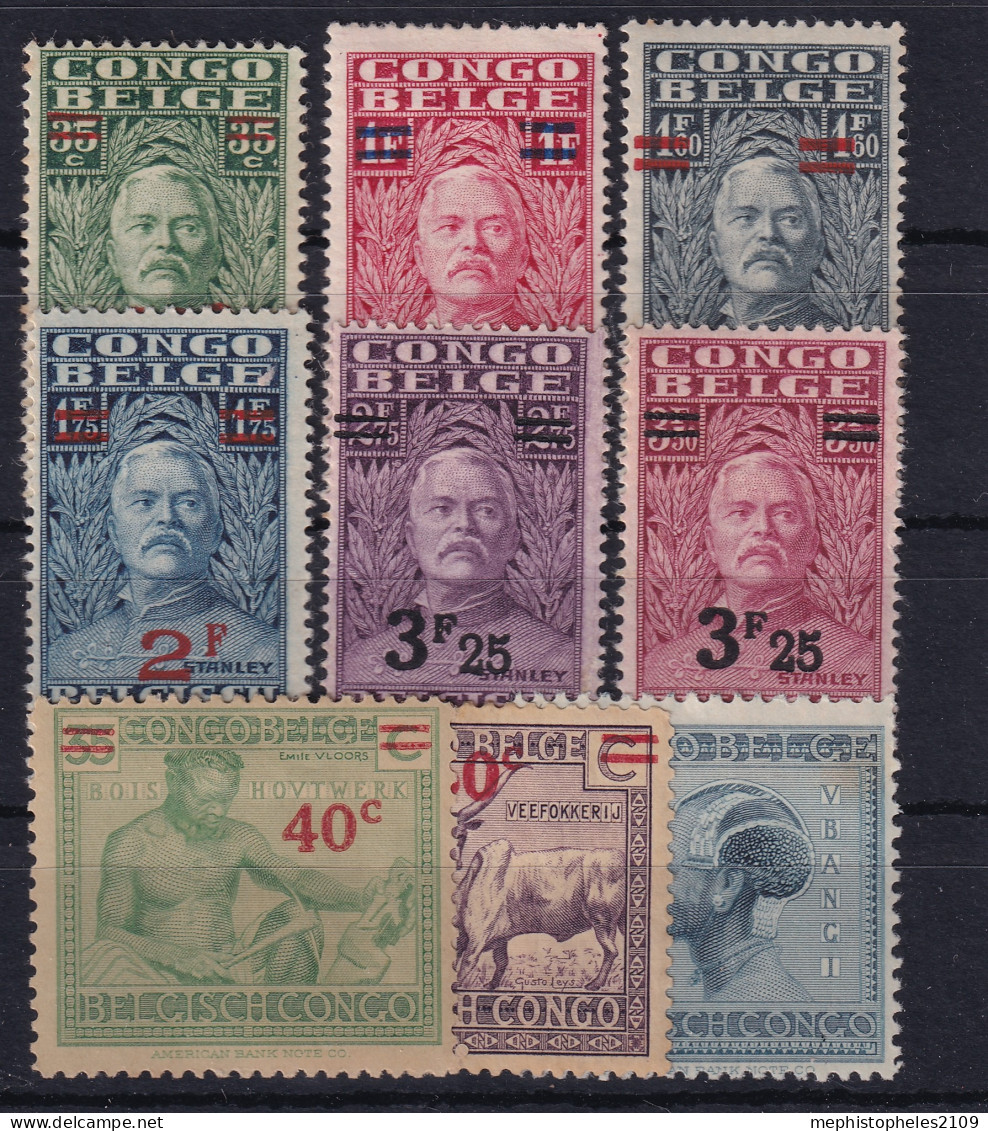 BELGISCH-CONGO 1931 - MLH - Sc# 130-138 - Complete Set! - Unused Stamps