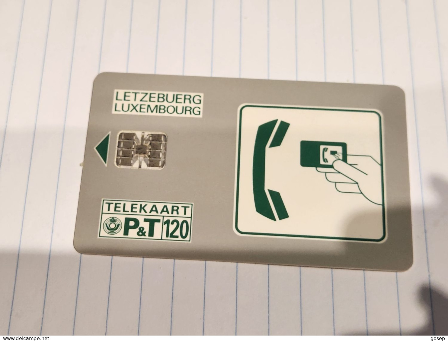 LUXEMBOURG-(SC03)-EMS -Telekaart-(green)-(32)-(tirage-81.650)-(C4914666X)-(120units)-(01.04.1994)-used Card - Luxemburg