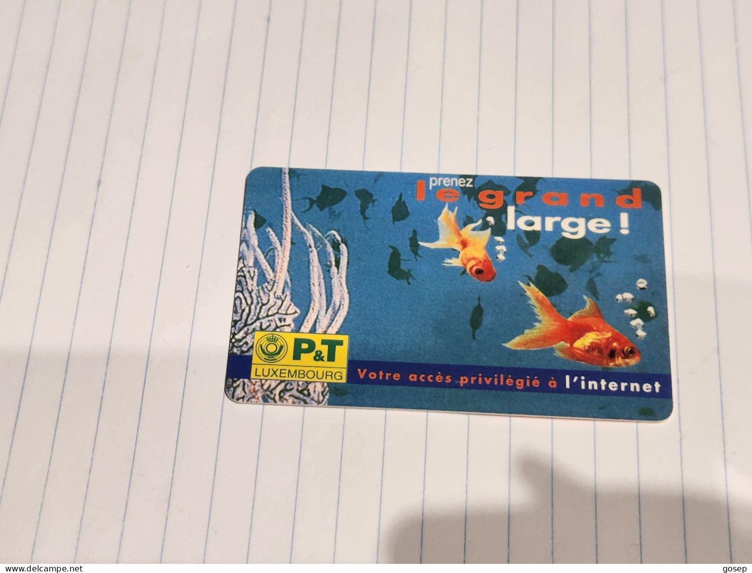 LUXEMBOURG-(TP09)-Internet-Prenez Le Grand Large-(34)-(tirage-80.000)-(50units)-(01.05.1996)-used Card - Luxemburgo