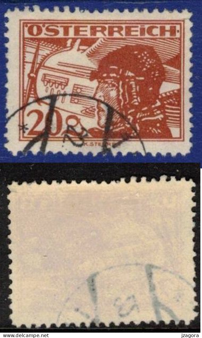 AUSTRIA ÖSTERREICH AUTRICHE 1925 Mi 474 Sc C18  FLUGPOST Air Mail Correo Aéreo Poste Aérienne - Usati