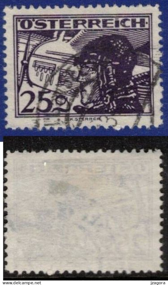 AUSTRIA ÖSTERREICH AUTRICHE 1925 Mi 475 Sc C19  FLUGPOST Air Mail Correo Aéreo Poste Aérienne - Usati