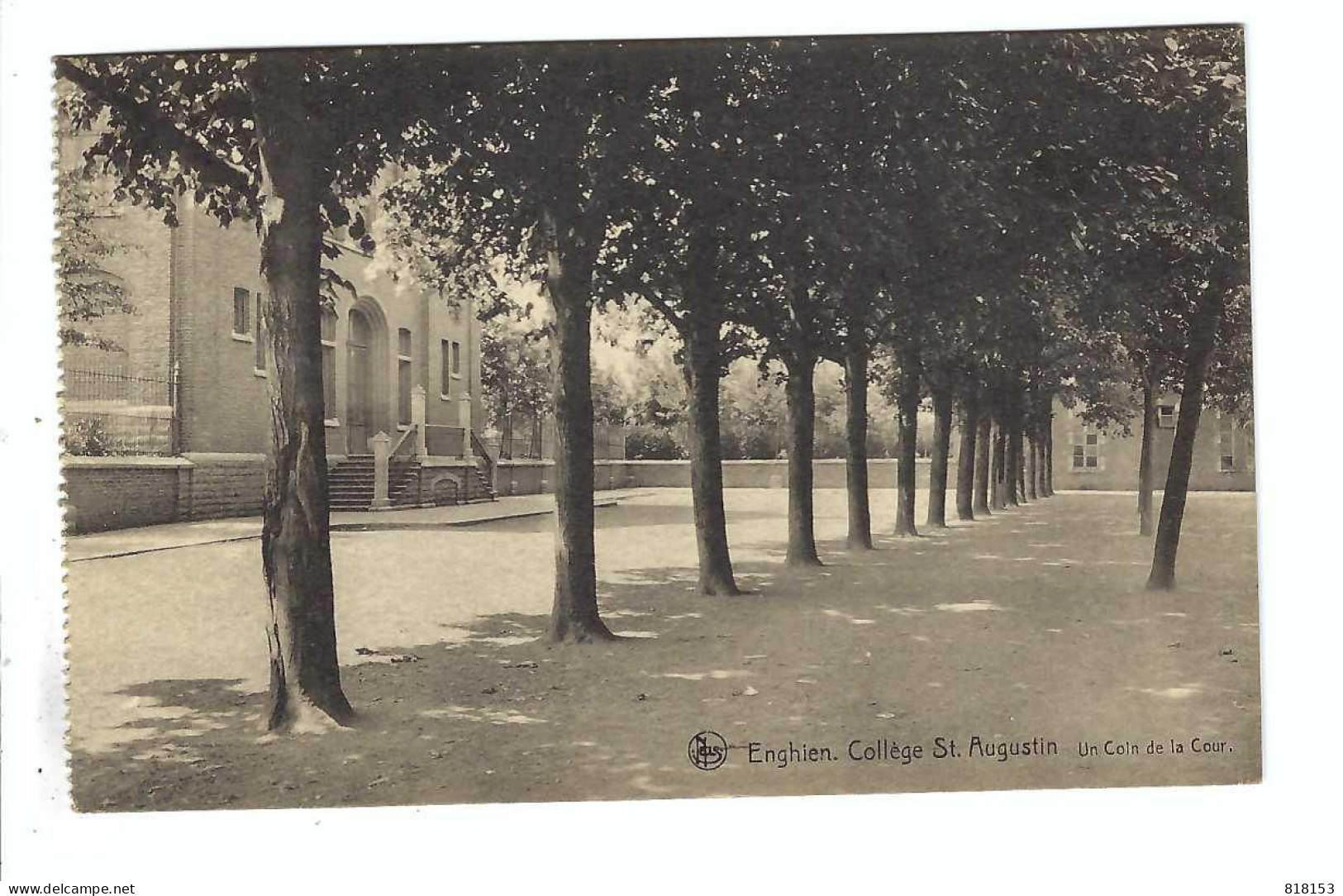 Enghien  Collège St Augustin  Un Coin De La Cour  1921 - Edingen
