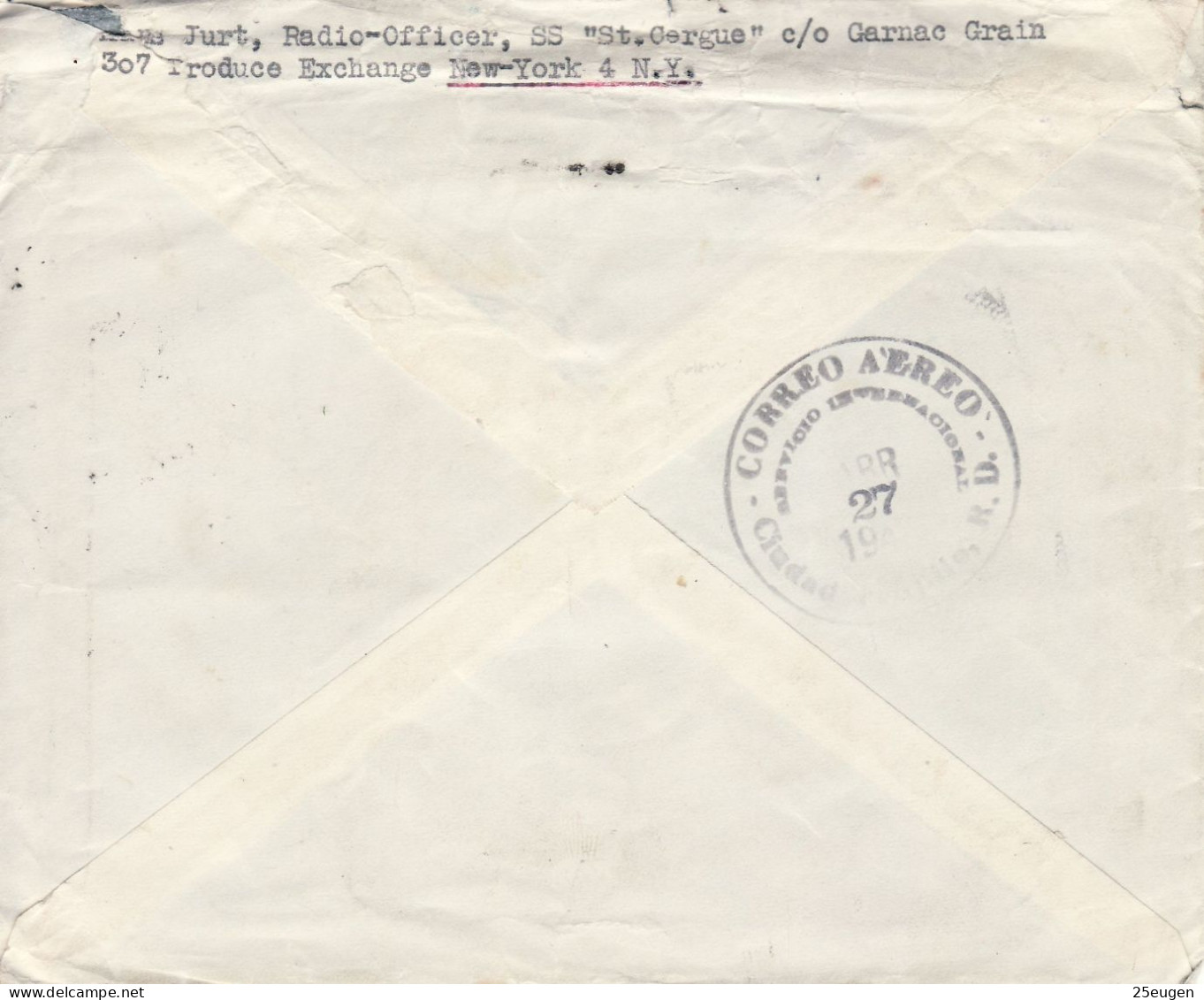 DOMINICAN REPUBLIC 1948 LETTER SENT TO ATLANTA - Dominicaine (République)