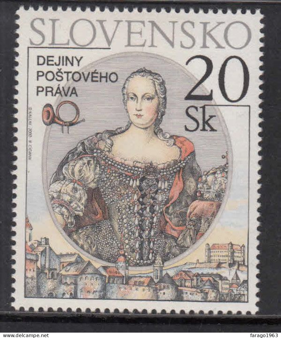 2000 Slovakia History Of Postal Law Complete Set Of 1 MNH - Nuovi