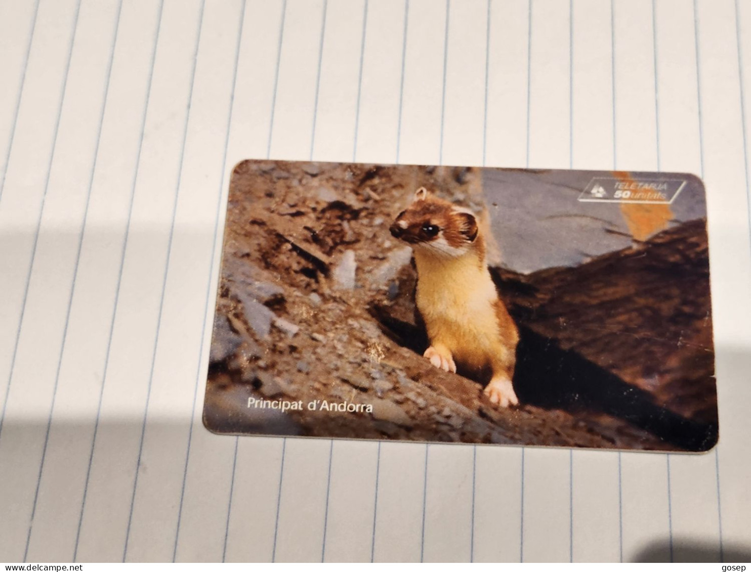 ANDORRA-(AD-STA-0078)-Pine Marten-(2)(50units)(?)(8/97)(tirage-20.000)used Card+1card - Andorra