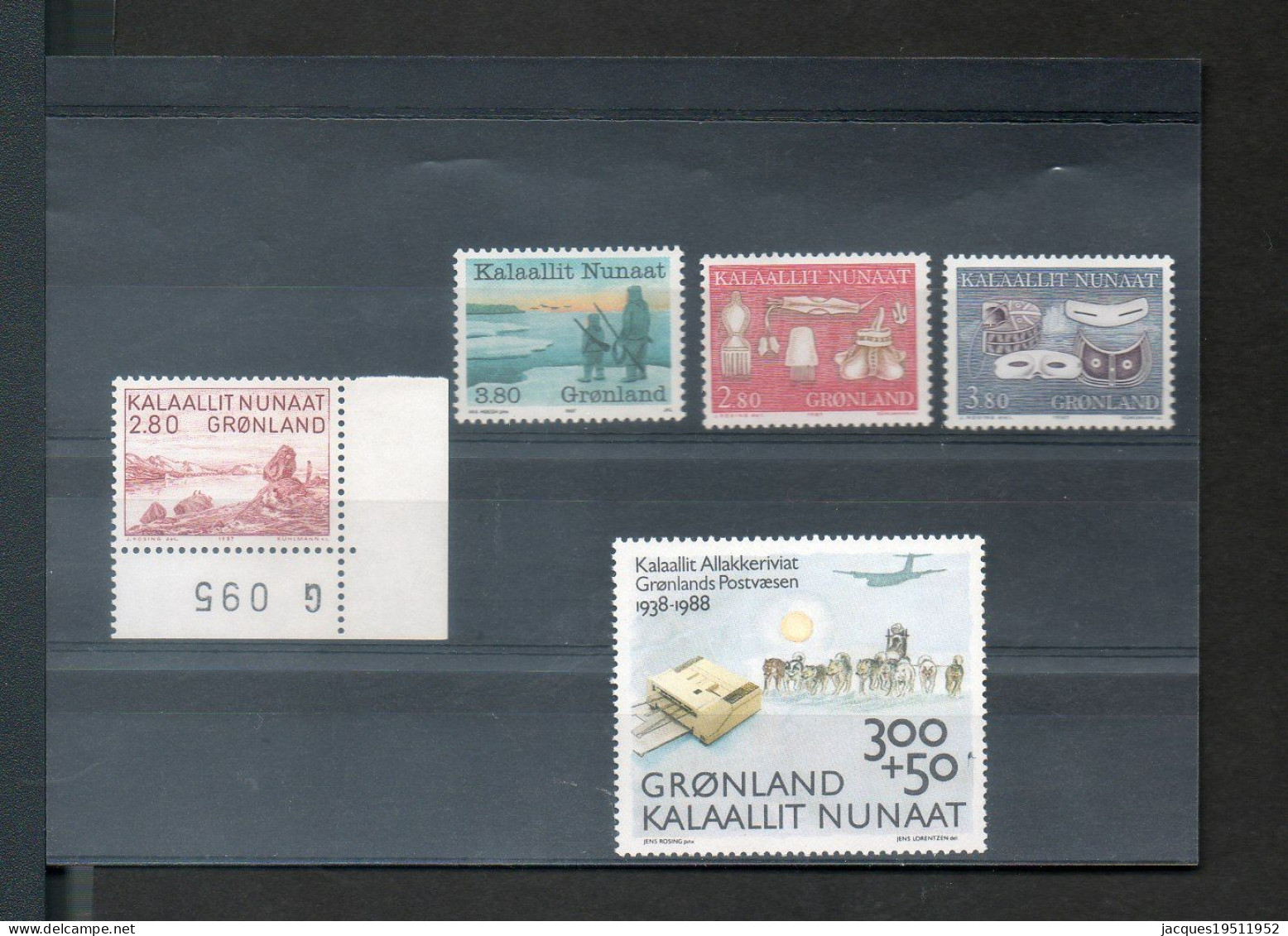 NE - Groenland - 160 - Lot De 5 Timbres Neufs - Collections, Lots & Séries