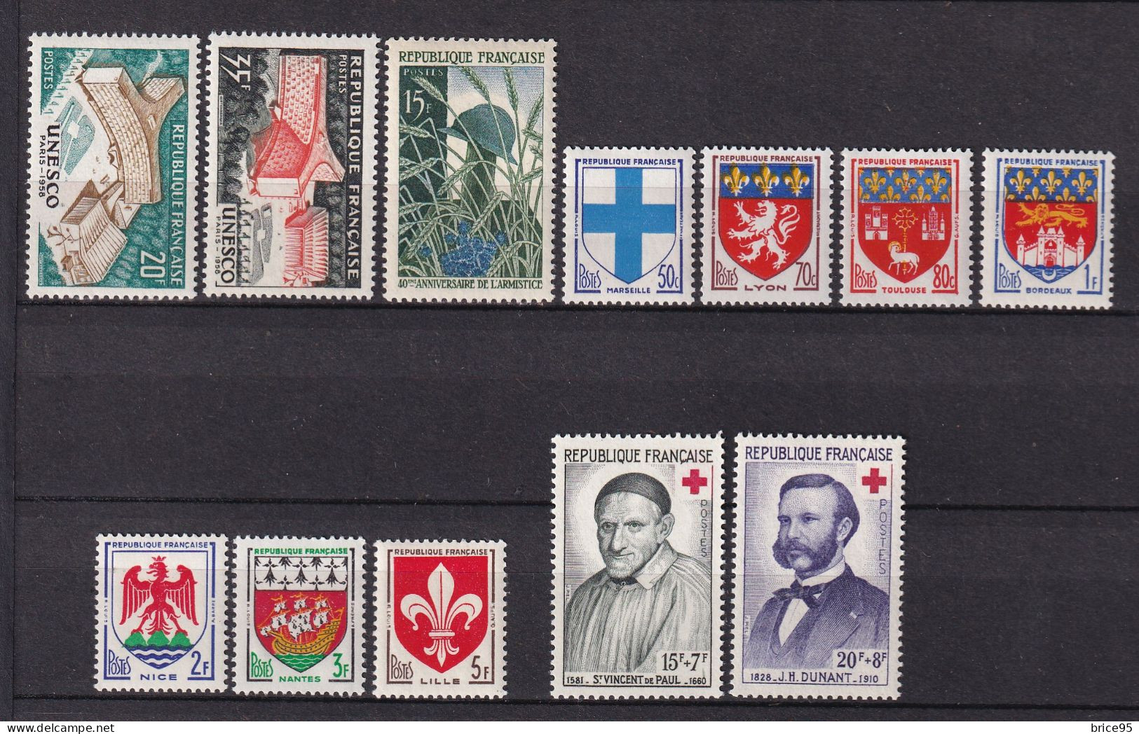 France - YT Nº 1142 à 1188 ** - Année Complète - Neuf Sans Charnière - 1958 - 1950-1959