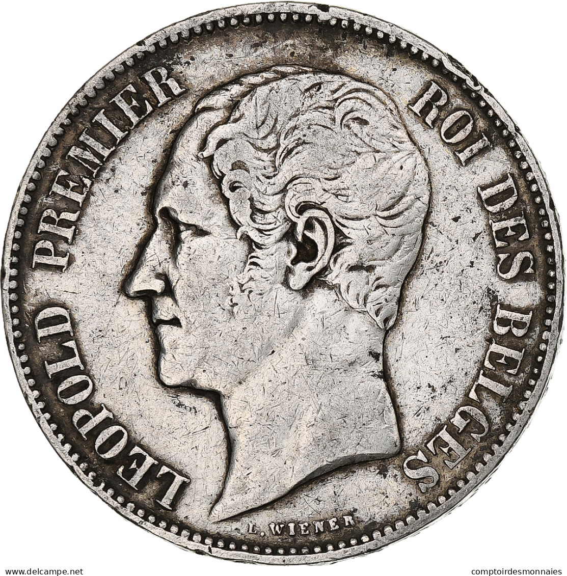 Belgique, Leopold I, 5 Francs, 5 Frank, 1865, Argent, TTB, KM:17 - 5 Francs