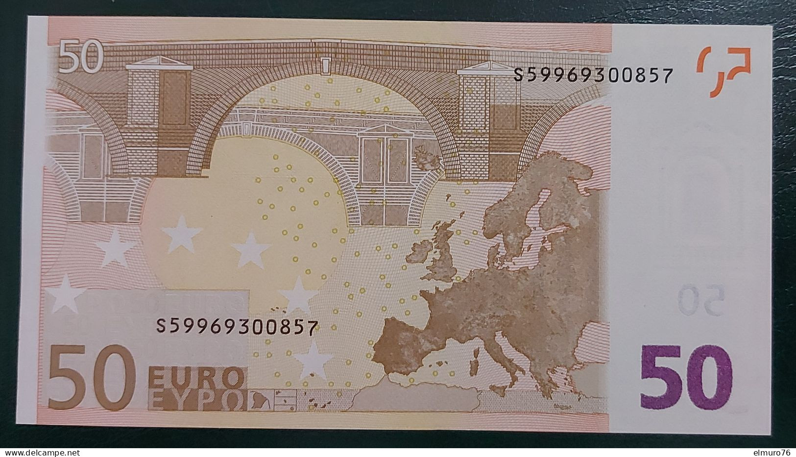 50 EURO J090A3 Draghi Serie S Italy Perfect UNC - 50 Euro