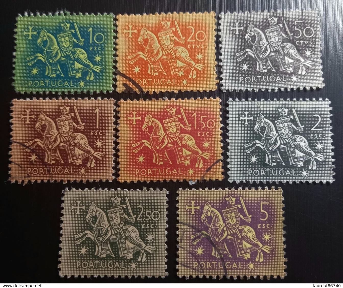 Portugal  1953 Stamps King Denys 1er On Horseback – Modèle: Martins Barata X 8 Used - Gebruikt