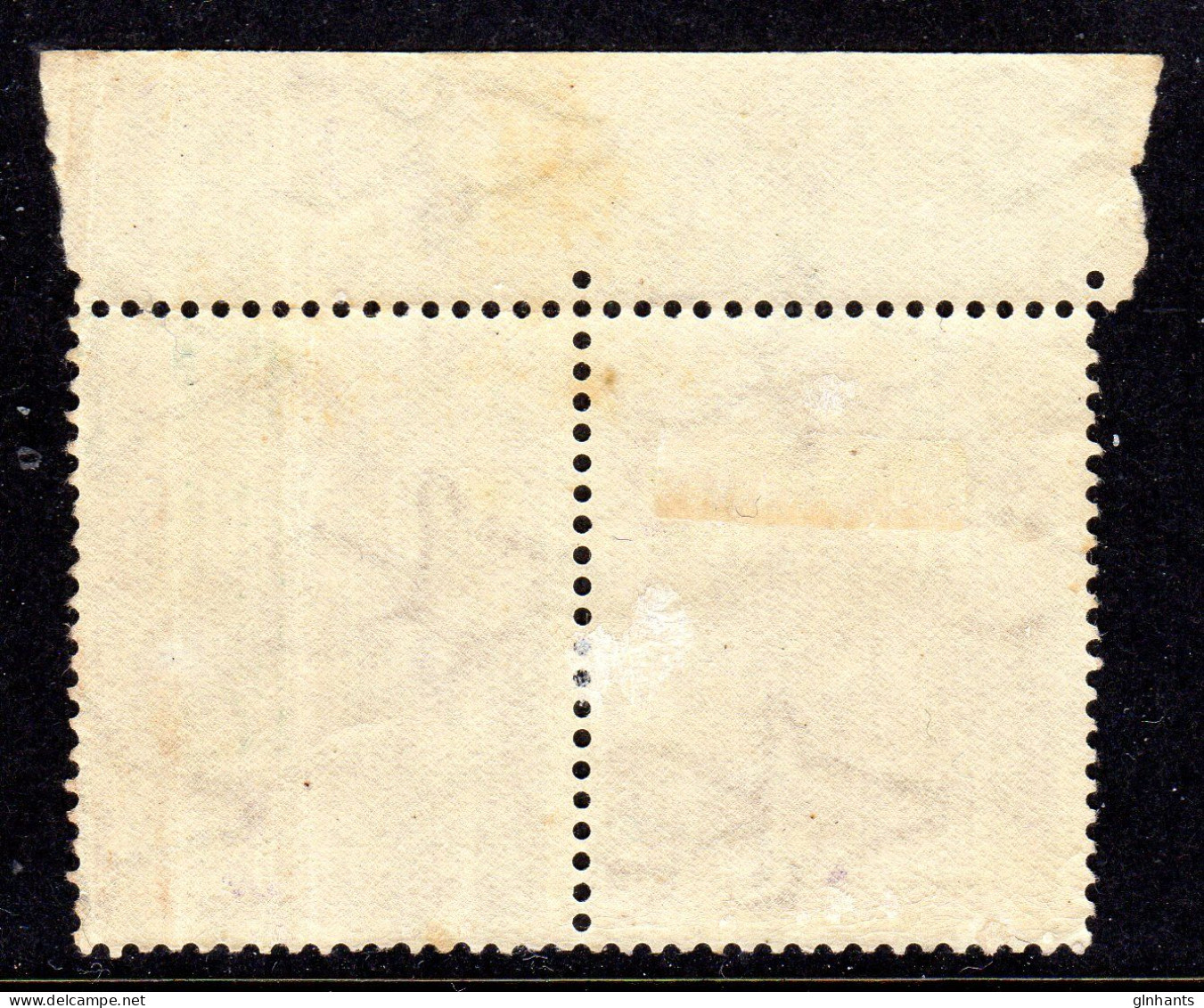 SOUTH AFRICA - 1941 4d GUN ARTILLARY HORIZONTAL PAIR MOUNTED MINT MM * SG 92 (2 SCANS) - Unused Stamps