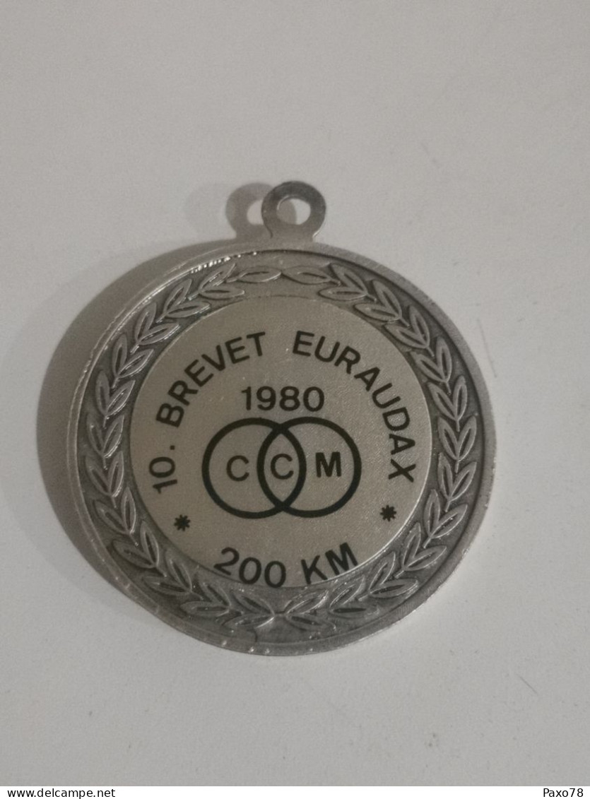 Luxembourg Médaille, Cyclisme, Brevet Euraudax 1980, 200km - Sonstige & Ohne Zuordnung