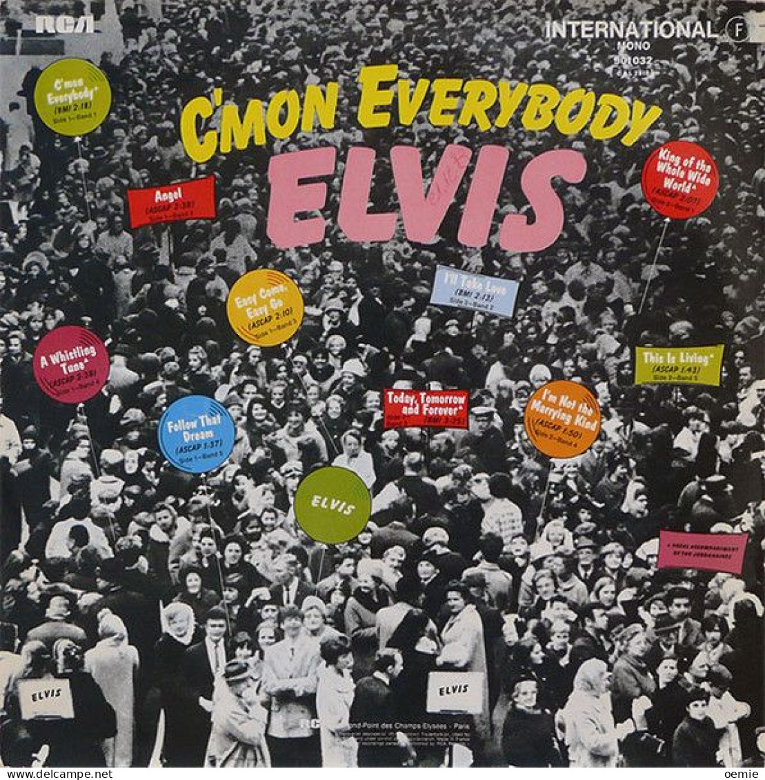 ELVIS  PRESLEY    °°   C'MON EVERYBODY - Otros - Canción Inglesa