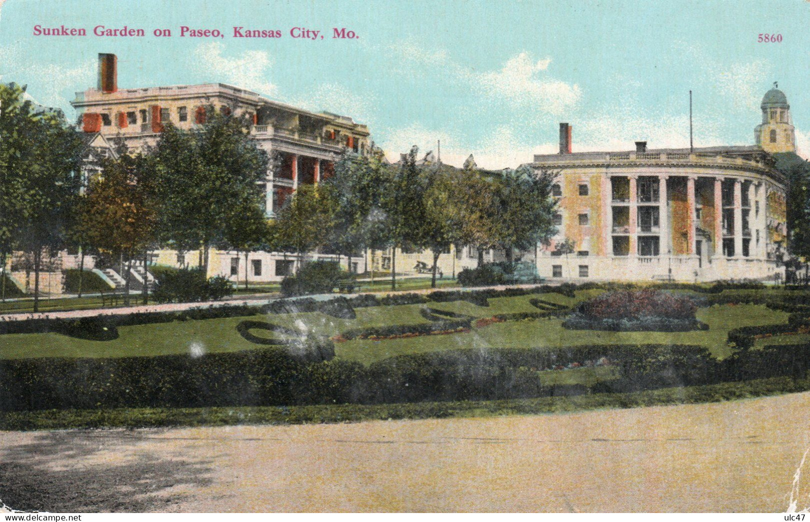 - Sunken Garden On Paseo, Kansas City. Mo. - Scan Verso - - Andere & Zonder Classificatie