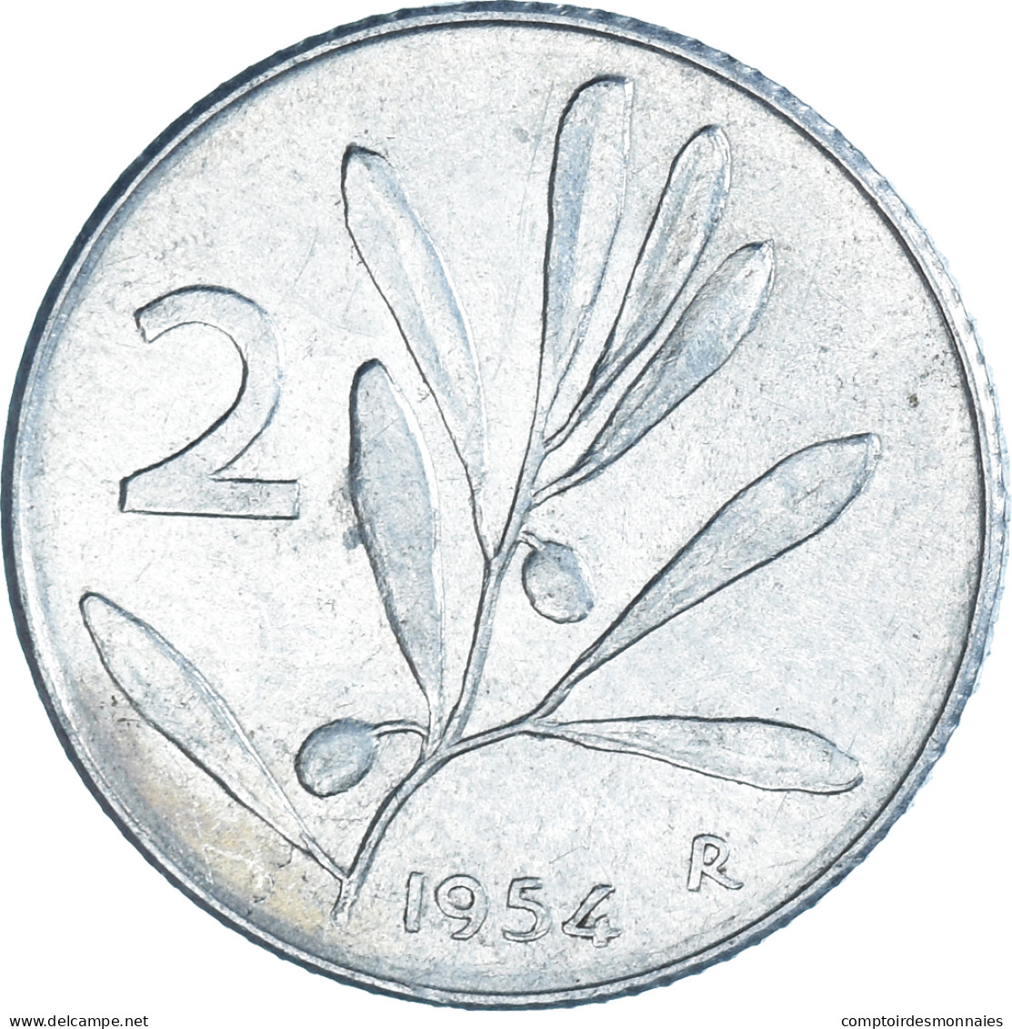 Monnaie, Italie, 2 Lire, 1954, Rome, TTB, Aluminium, KM:94 - 2 Lire