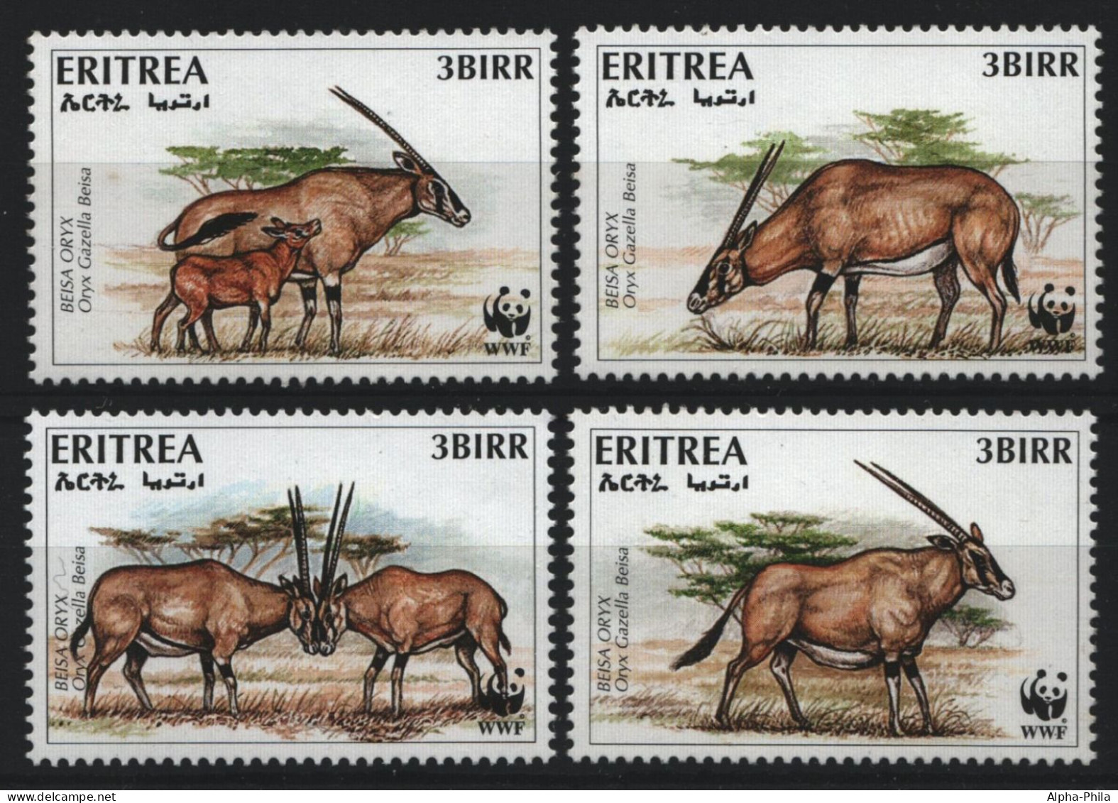 Eritrea 1996 - Mi-Nr. 87-90 ** - MNH - Wildtiere / Wild Animals - Erythrée