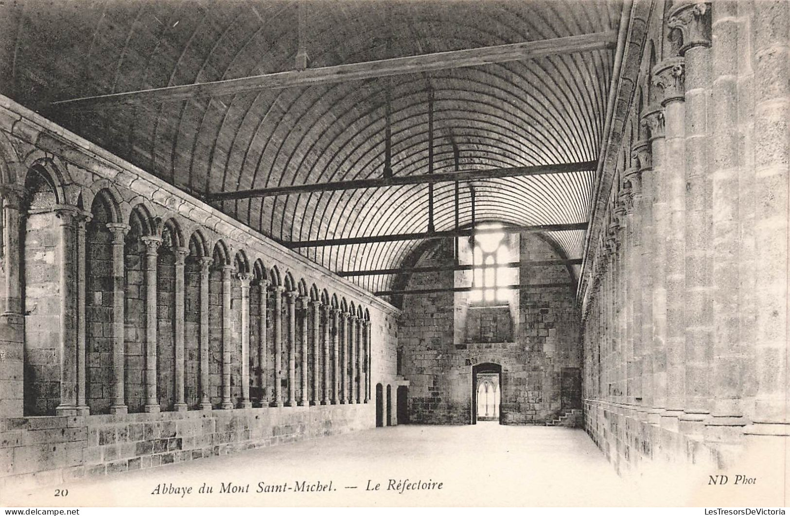 FRANCE - Le Mont-Saint-Michel - Abbaye Du Mont-Saint-Michel - Le Réfectoire - Carte Postale Ancienne - Le Mont Saint Michel