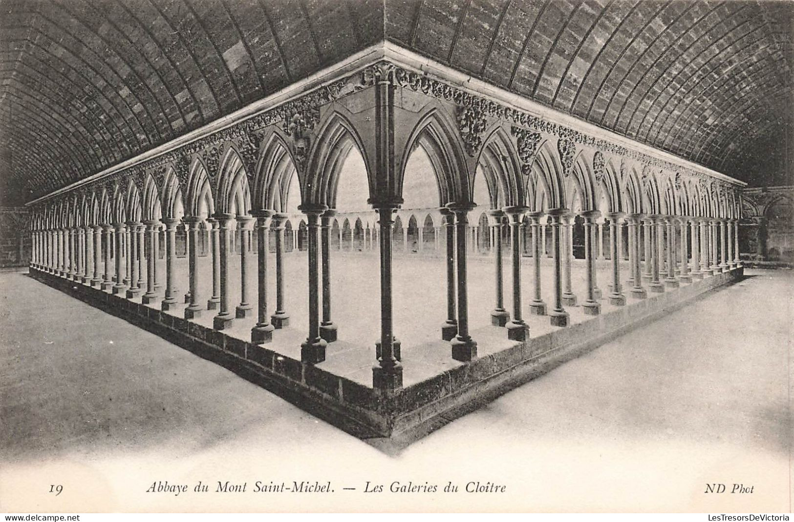 FRANCE - Le Mont-Saint-Michel - Abbaye Du Mont-Saint-Michel - Les Galeries Du Cloître - Carte Postale Ancienne - Le Mont Saint Michel