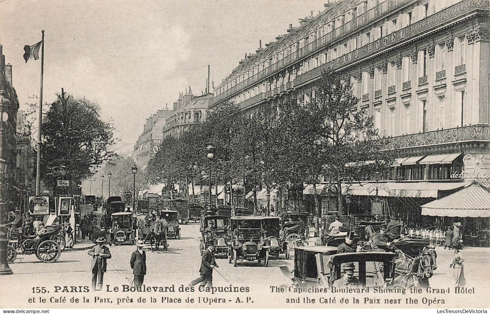 FRANCE - Paris - Boulevard Des Capucines - Animé - Carte Postale Ancienne - Andere Monumenten, Gebouwen