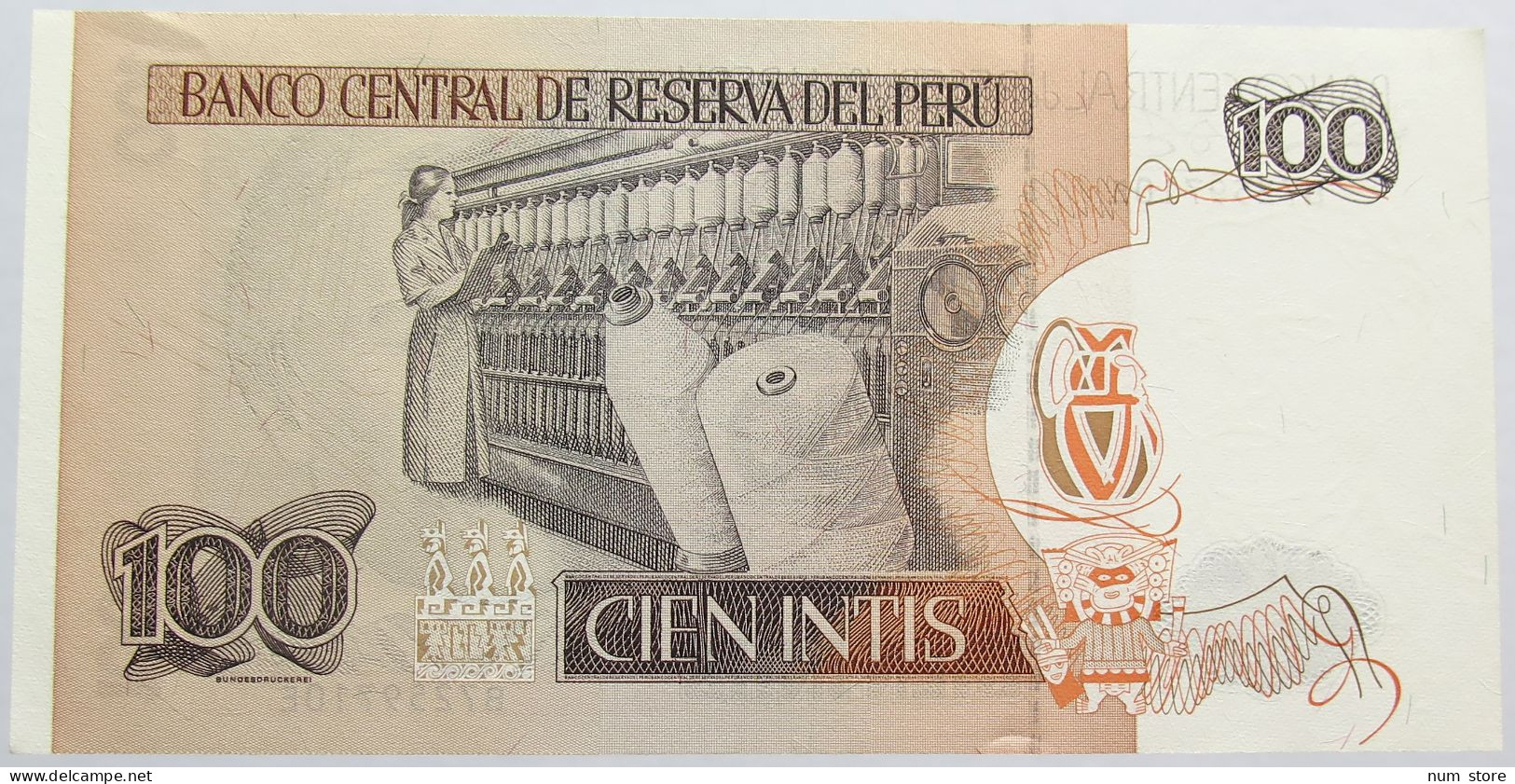 PERU 100 INTIS 1987 TOP #alb013 0287 - Peru